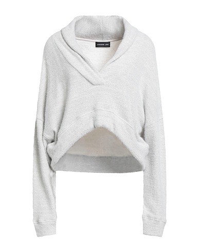 JACOB LEE Sweatshirt Light grey 77% Nylon, 23% Organic cotton