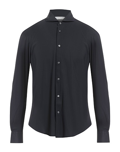 BRIAN DALES Solid colour shirt Black 74% Polyamide, 26% Elastane