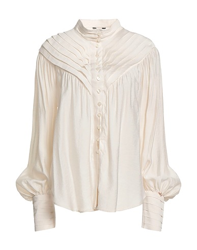 JOVONNA Solid colour shirts & blouses Cream 81% Viscose, 19% Polyester