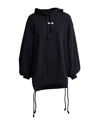 DISCLAIMER Hooded track jacket  Black 100% Cotton