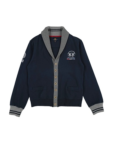 LA MARTINA Sweatshirt Midnight blue 95% Cotton, 5% Elastane