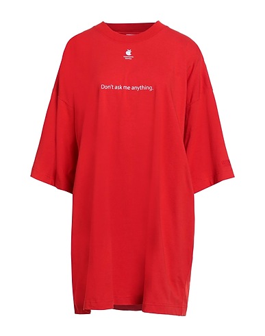 VETEMENTS T-shirt Rosso 100% Cotone