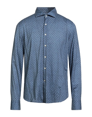 SONRISA Patterned shirt Slate blue 100% Cotton