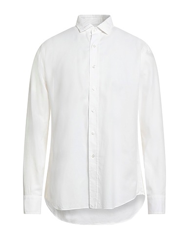 SALVATORE PICCOLO Solid colour shirt White 100% Cotton