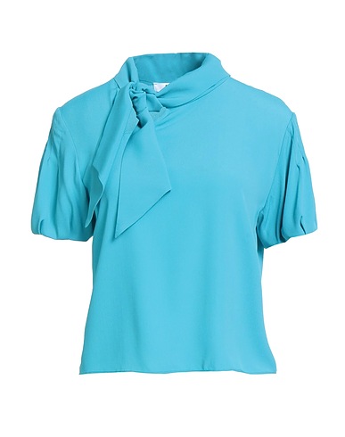 GRIFONI Top Azure 69% Acetate, 31% Silk