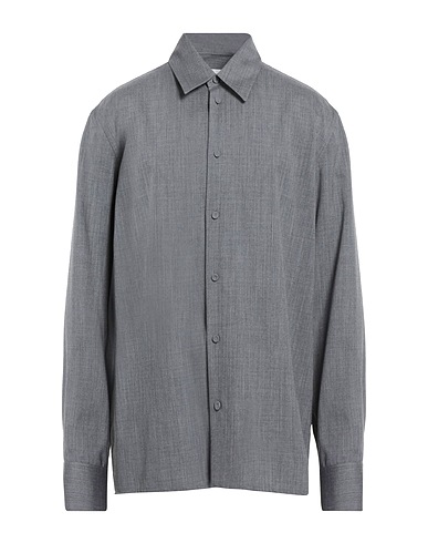 JIL SANDER Solid colour shirt Charcoal 100% Wool