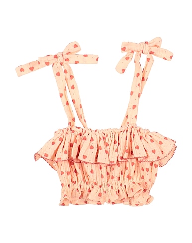 TOCOTO VINTAGE Top Salmon pink 100% Cotton