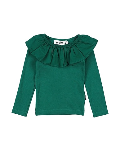 MOLO Top Verde smeraldo 96% Cotone organico, 4% Elastan