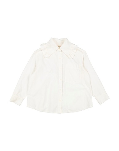 FIORILE Solid colour shirts & blouses White 100% Cotton