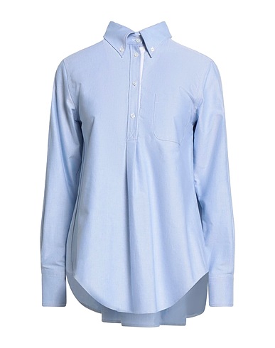 THOM BROWNE Solid colour shirts & blouses Light blue 100% Cotton