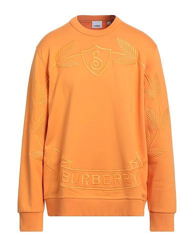 BURBERRY Sweatshirt Orange 100% Cotton, Polyester