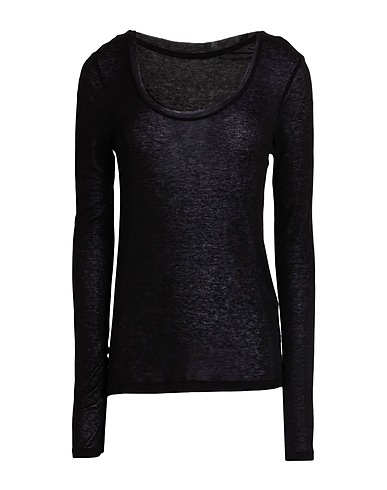 SANDBEIGE T-Shirt Schwarz 70% Tencel™, 30% Wolle