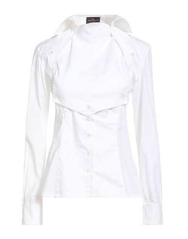 VIVIENNE WESTWOOD ANGLOMANIA Solid colour shirts & blouses White 100% Cotton