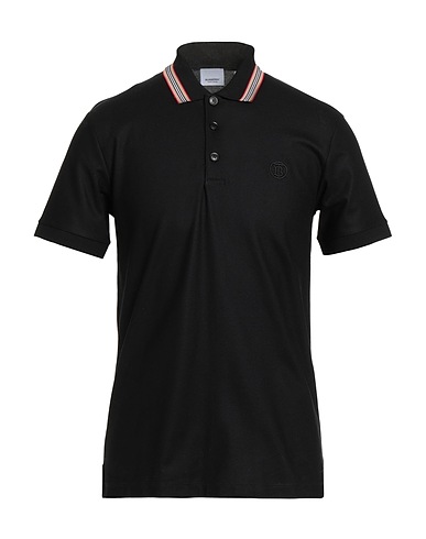BURBERRY Poloshirt Schwarz 100% Baumwolle, Elastan