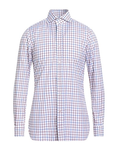 ISAIA Checked shirt White 100% Cotton