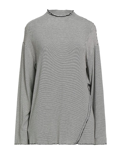 NOUMENO CONCEPT T-shirt Black 82% Viscose, 12% Wool, 6% Elastane