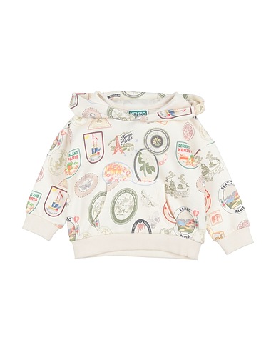 KENZO KIDS Sweatshirt Elfenbein 100% Baumwolle
