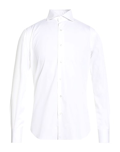 BARBA Napoli Camisa lisa Blanco 100% Algodón