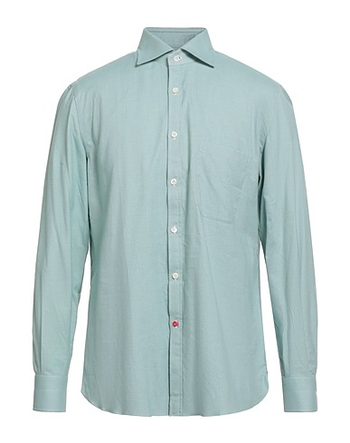 ISAIA Chemise de couleur unie 100% Coton