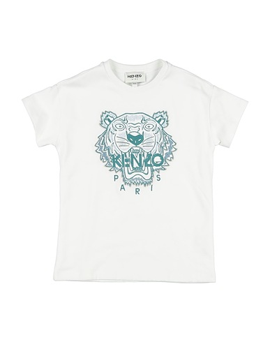 KENZO KIDS T-shirt White 100% Cotton, Elastane
