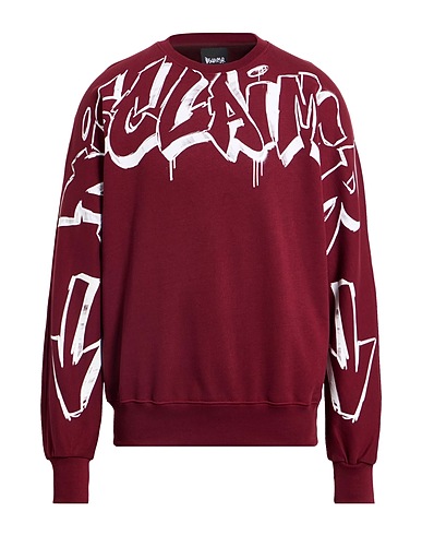 DISCLAIMER Felpa Bordeaux 100% Cotone