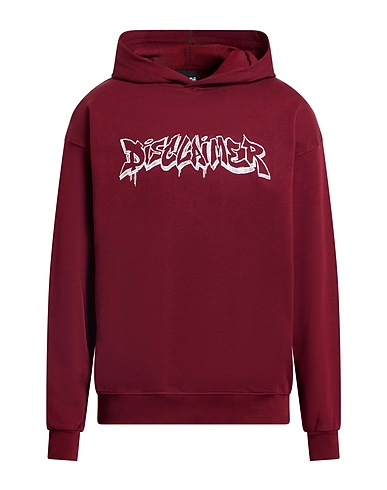 DISCLAIMER Hooded track jacket  Burgundy 100% Cotton