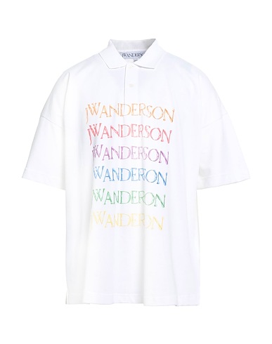 JW ANDERSON Polo shirt White 100% Organic cotton