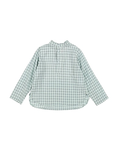 DIECI E LODE Patterned shirt TURCHESE 100% Cotton