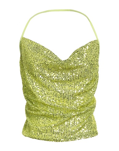 PINKO Top Lime green 93% Polyester, 7% Elastane