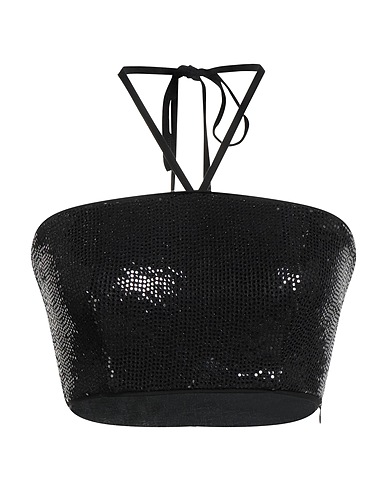 PINKO トップス ブラック ナイロン 91% / ポリウレタン 5% / 金属繊維 4%