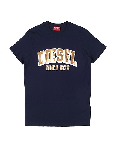 DIESEL T-shirt Midnight blue 100% Cotton