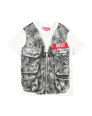 DIESEL T-shirt White 100% Cotton
