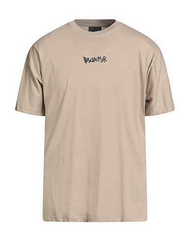 DISCLAIMER T-shirt Beige 100% Cotton