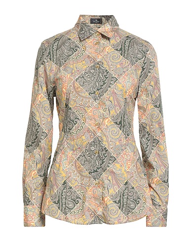 ETRO Patterned shirts & blouses Mustard 97% Cotton, 3% Elastane