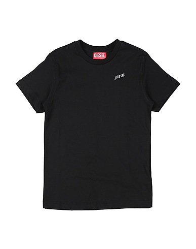 DIESEL T-shirt Nero 100% Cotone
