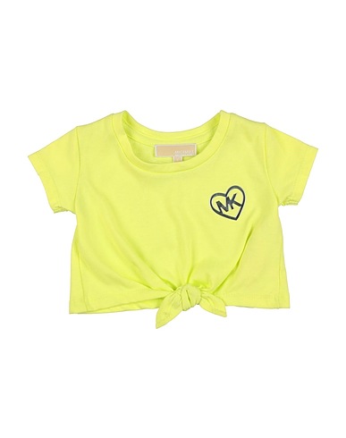 MICHAEL KORS KIDS T-shirt Lime green 65% Polyester, 35% Cotton
