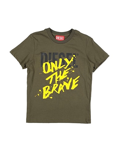 DIESEL T-shirt Military green 100% Cotton