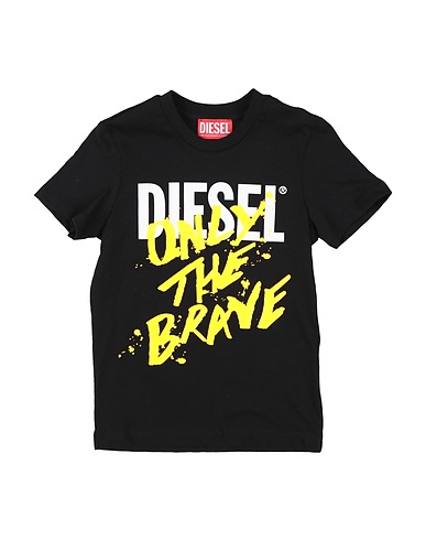DIESEL T-shirt Nero 100% Cotone