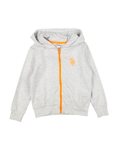 U.S.POLO ASSN. Sweatshirt Light grey 60% Cotton, 40% Polyester