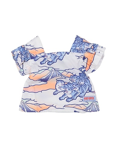 KENZO KIDS Top Bianco 100% Cotone