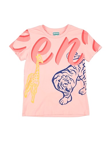 KENZO KIDS T-shirt Pink 95% Cotton, 5% Elastane