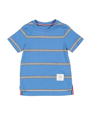 THOM BROWNE T-shirt Light blue 100% Cotton
