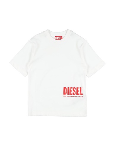 DIESEL T-shirt Bianco 100% Cotone