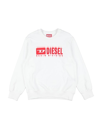DIESEL Sweatshirt Weiß 100% Baumwolle, Elastan