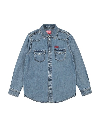 DIESEL Denim shirt Blue 100% Cotton