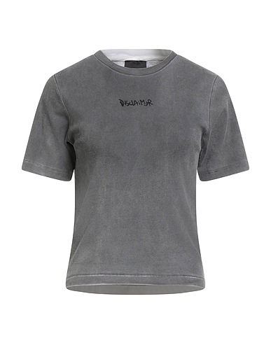 DISCLAIMER Basic T-Shirt Grey 98% Cotton, 2% Elastane