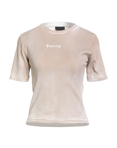DISCLAIMER T-shirt Khaki 98% Cotone, 2% Elastan