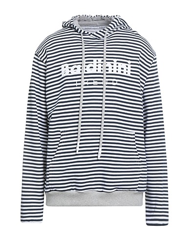BALDININI Hooded track jacket  TREND Midnight blue 100% Cotton