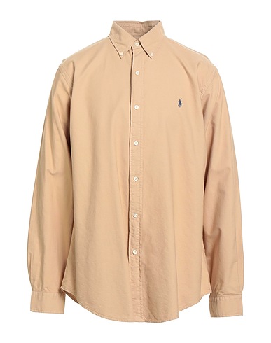 POLO RALPH LAUREN Solid colour shirt Sand 100% Cotton