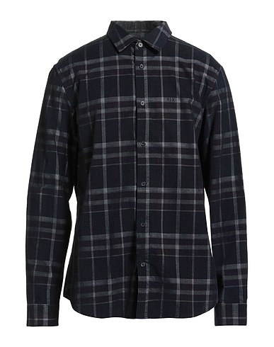 ARMANI EXCHANGE Checked shirt Midnight blue 100% Cotton